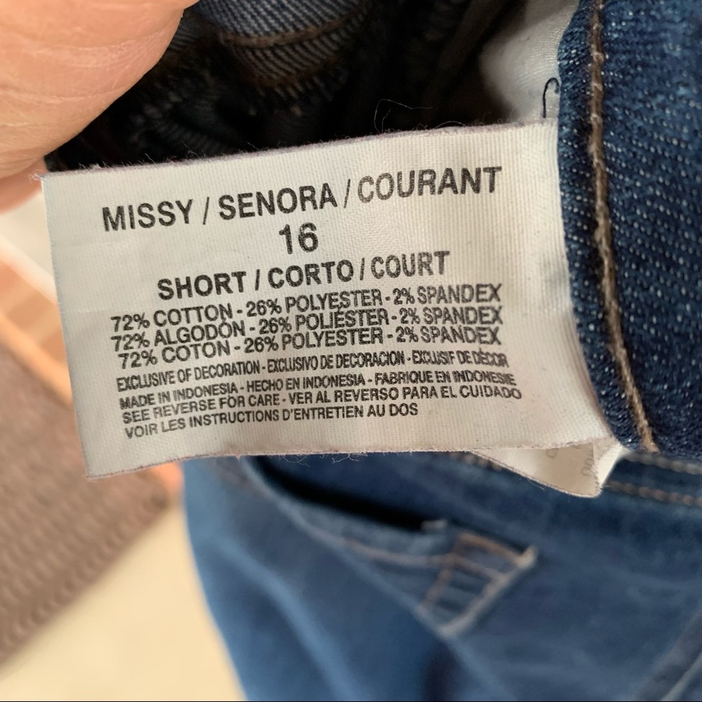 Gloria Vanderbilt stretch jeans size 16 short - Picture 7 of 8